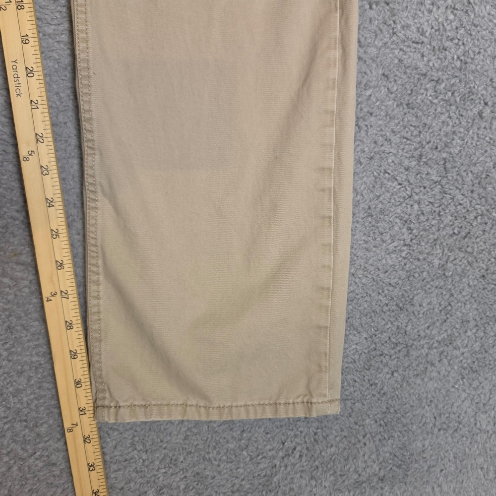 Levis 514 Chino Pants Mens 38x32  Straight Fit Tan Excellent Khaki Cotton Casual - Picture 4 of 8